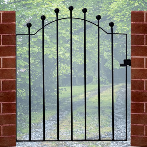 Metal garden gate wrought iron - garden,